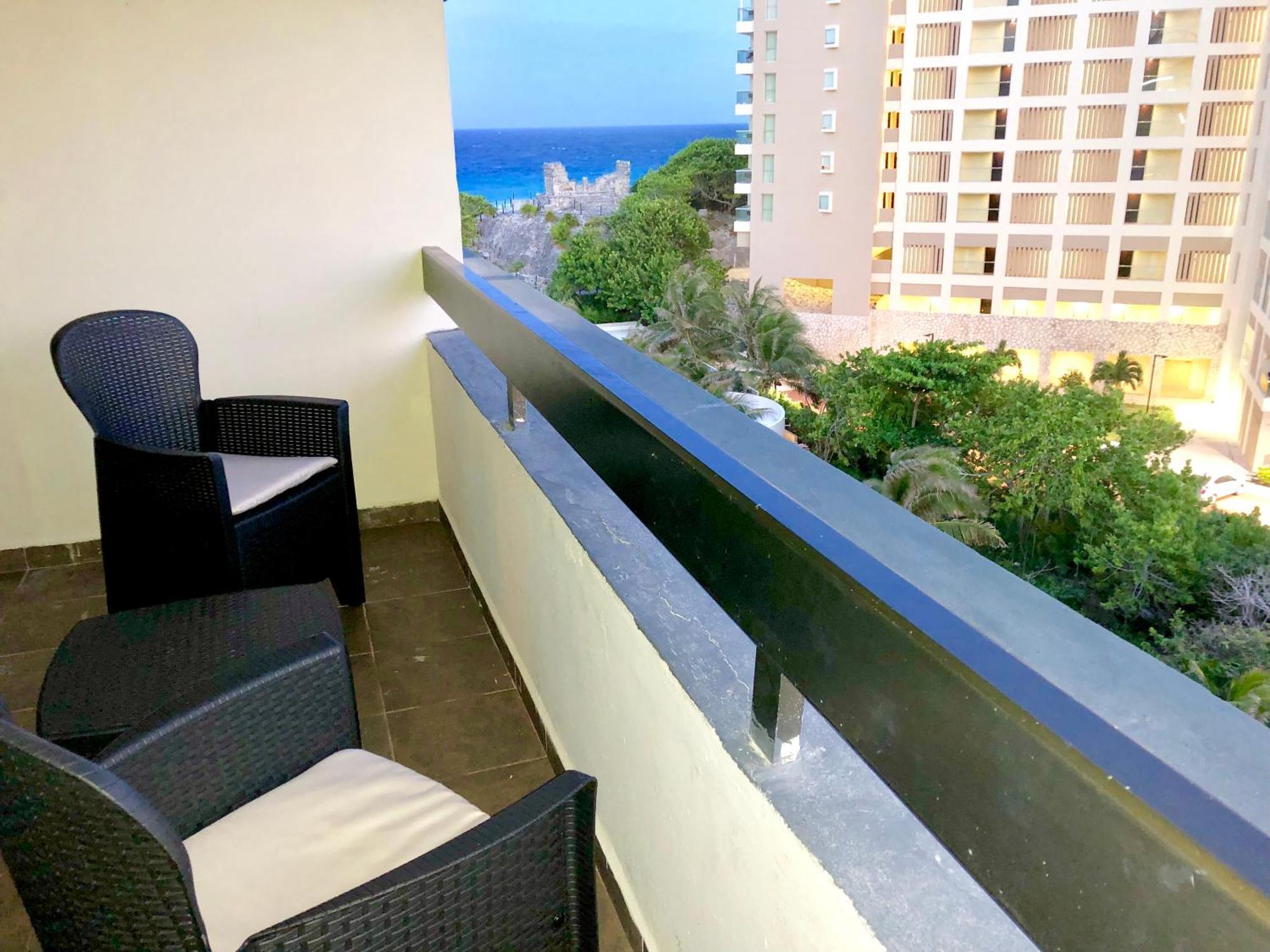 Condo In Ocean Front Resort Cancún Quarto foto