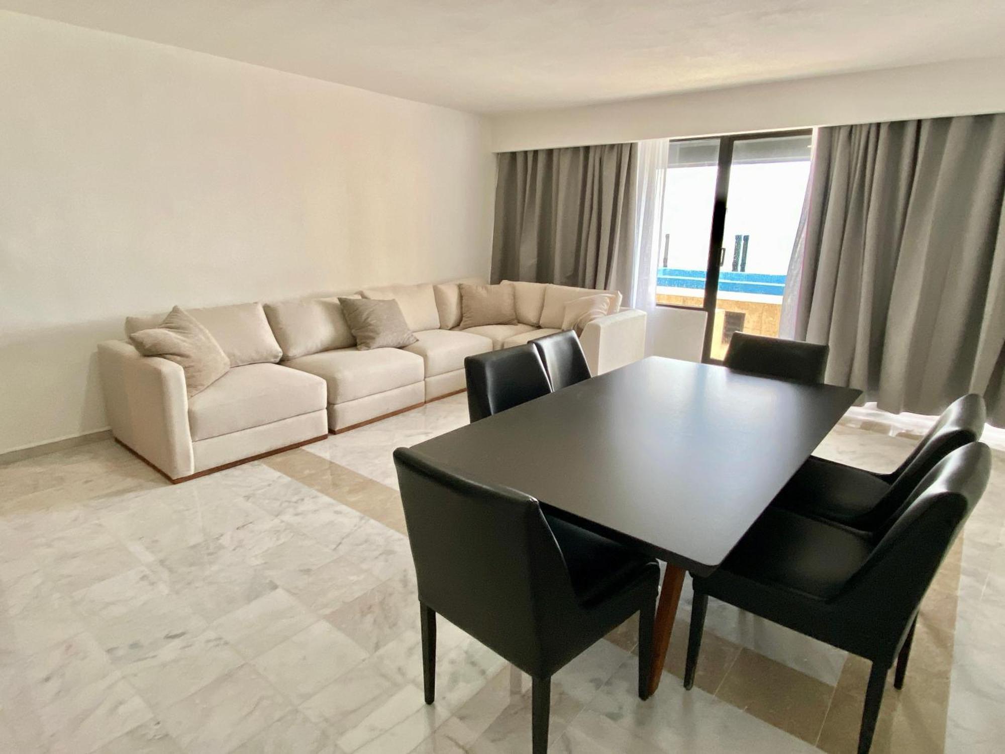 Condo In Ocean Front Resort Cancún Quarto foto