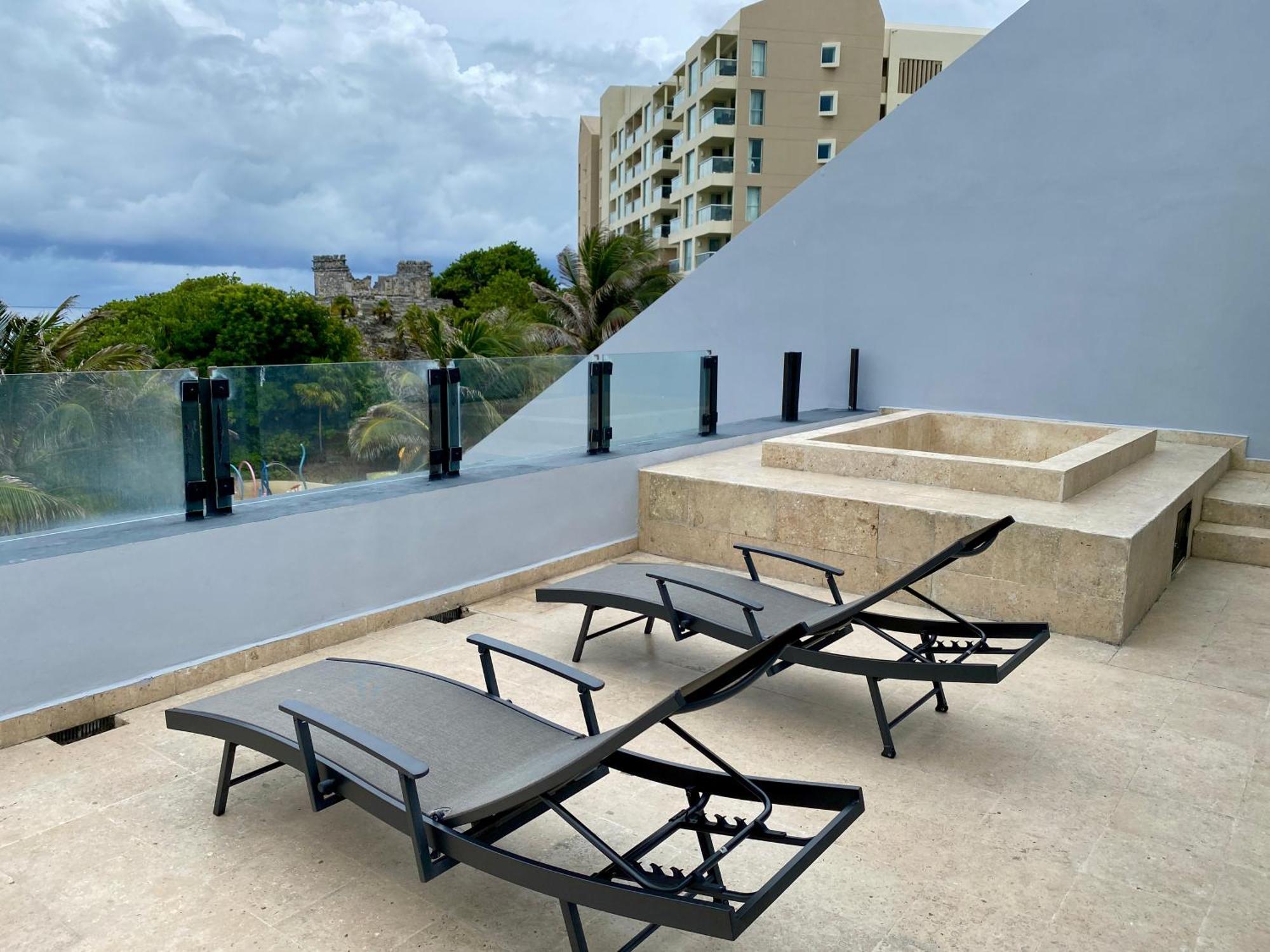 Condo In Ocean Front Resort Cancún Quarto foto