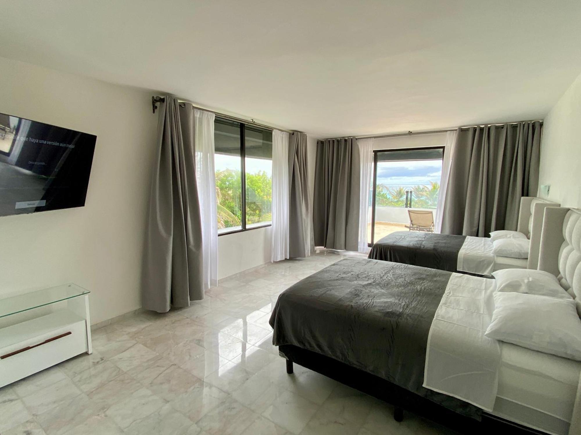 Condo In Ocean Front Resort Cancún Quarto foto