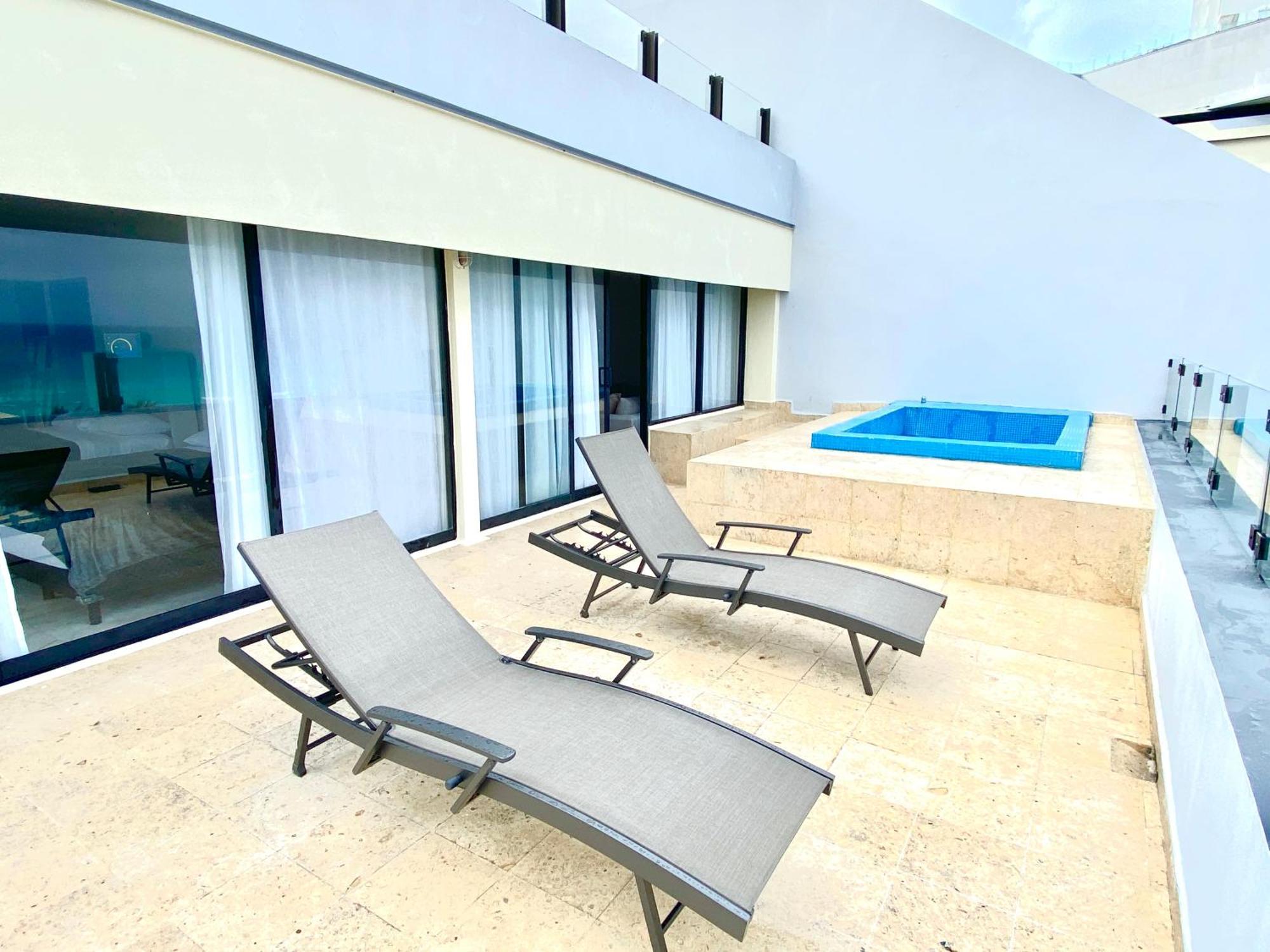 Condo In Ocean Front Resort Cancún Quarto foto