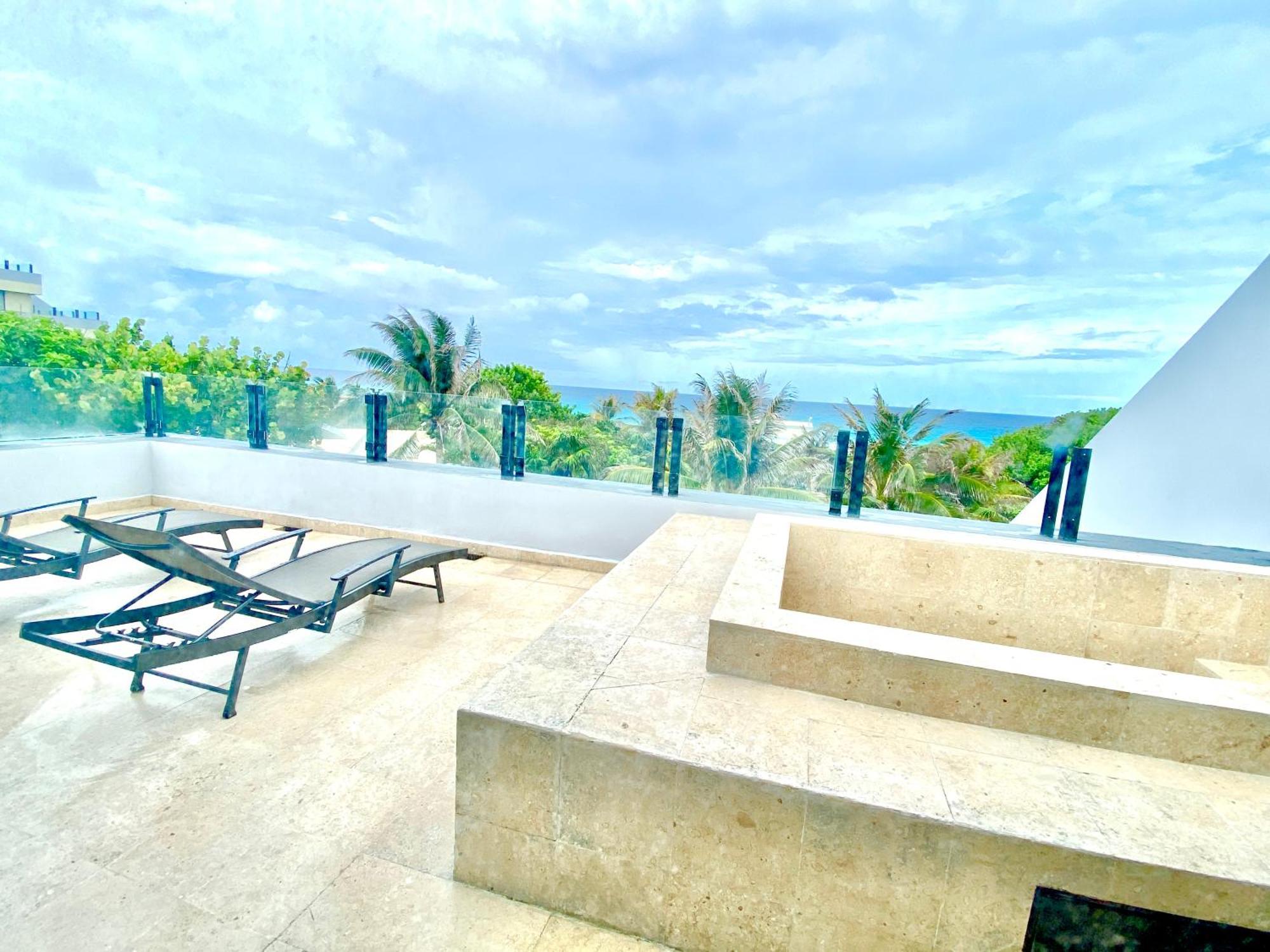 Condo In Ocean Front Resort Cancún Quarto foto