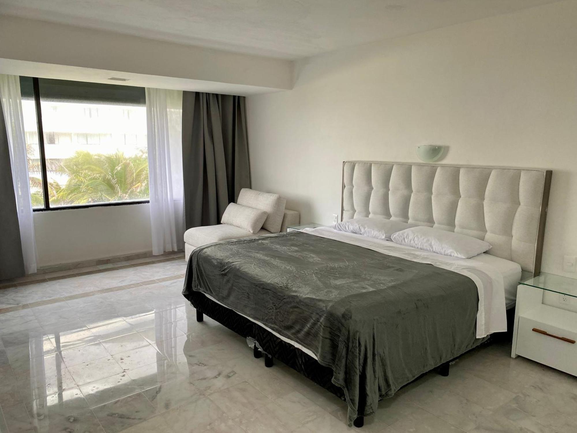 Condo In Ocean Front Resort Cancún Quarto foto