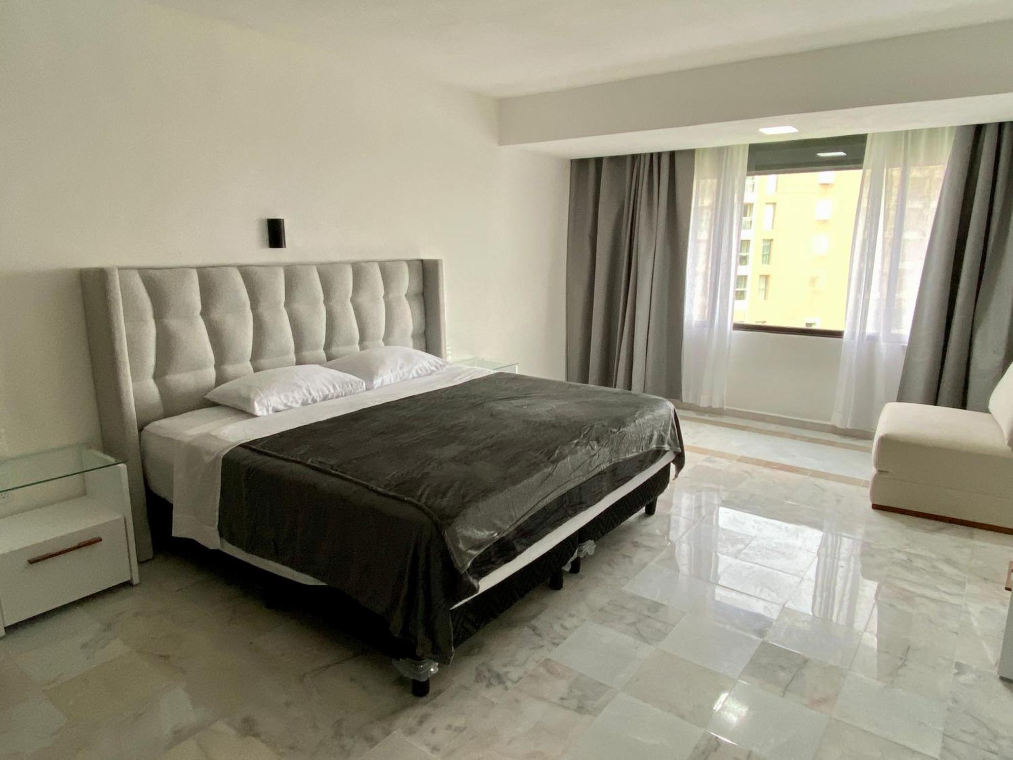 Condo In Ocean Front Resort Cancún Quarto foto